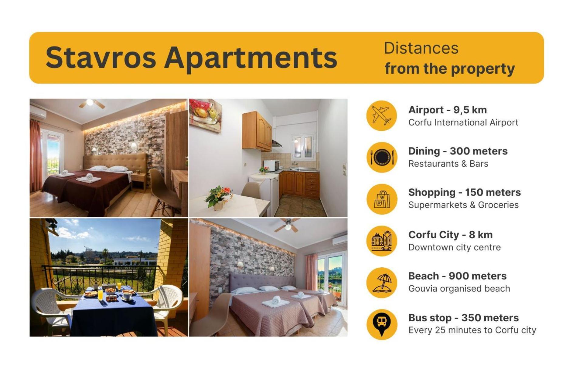 Stavros Apartments Kontokali Next To Gouvia Marina Екстериор снимка